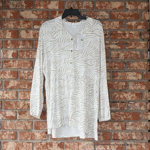 New Directions Multicolored Tunic Top NWT